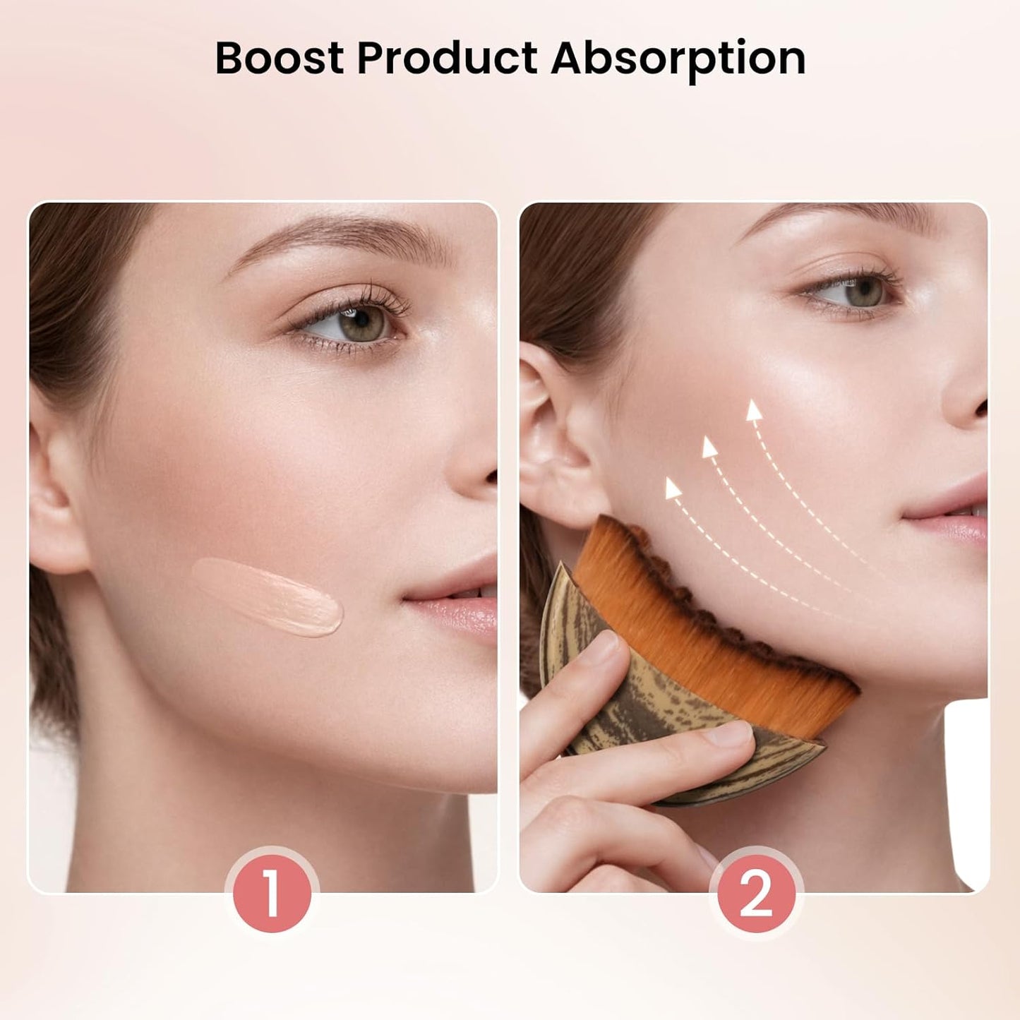 Skiennix Lymphatic Facial Contour Brush - Lift, Sculpt & Depuff for Glowing Skin - 1 Piece Massage Tool