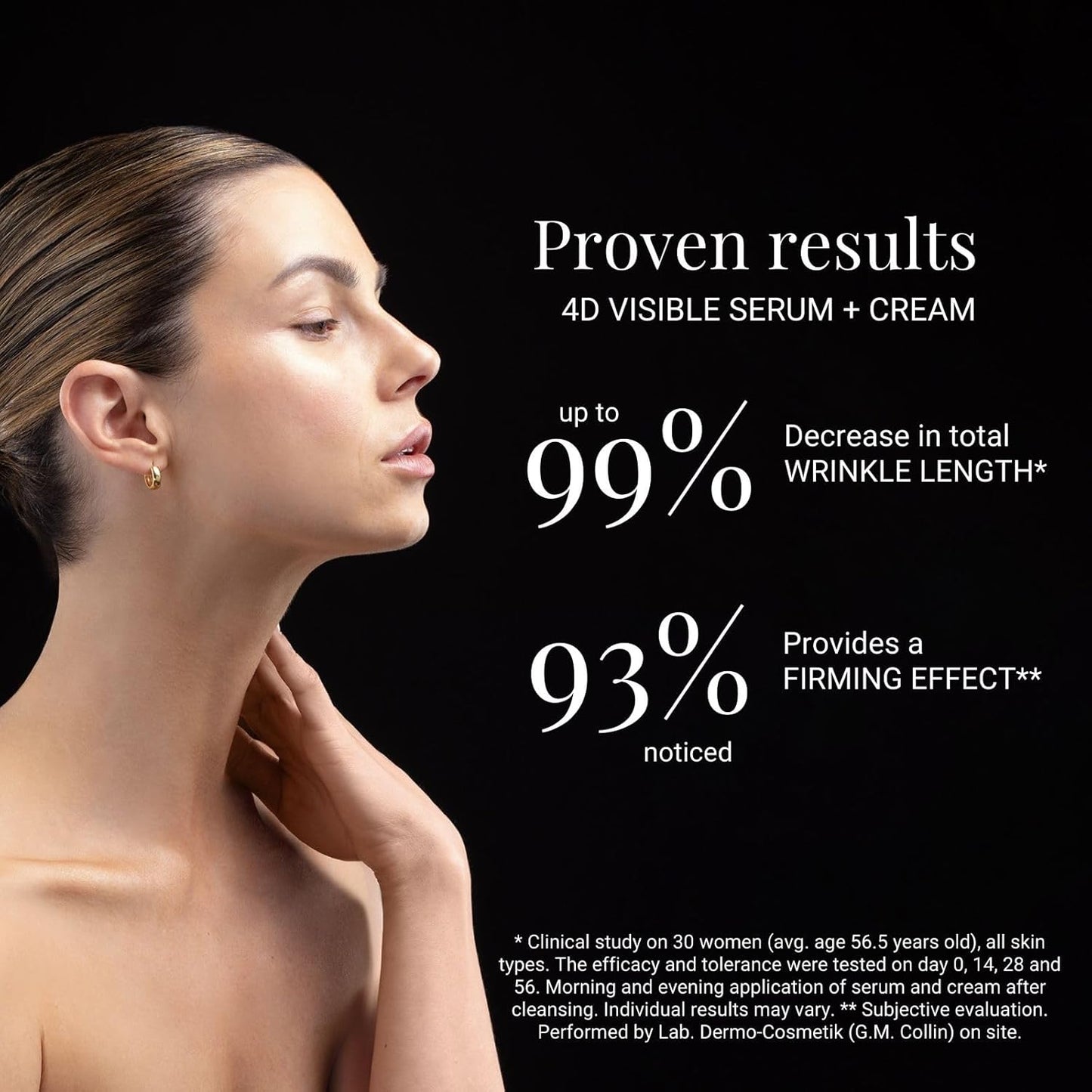 G.M. COLLIN 4D Visible Lifting Serum - Anti-Aging Facial Serum with Peptides | Smooth Fine Lines & Wrinkles