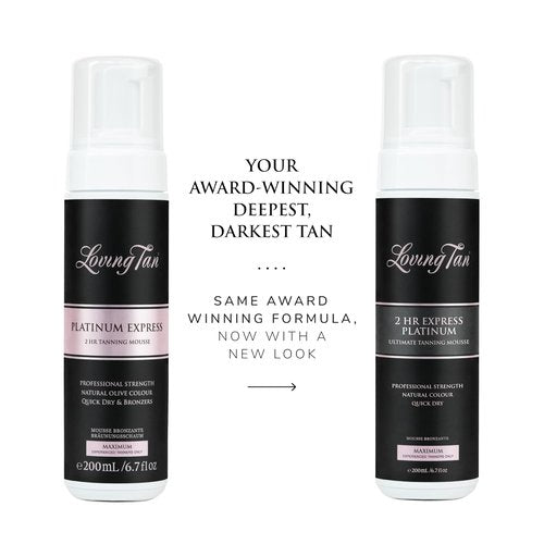 Loving Tan Platinum Self Tanning Mousse | Darkest Shade - Streak-Free, Professional Quality, 6.7 Fl Oz