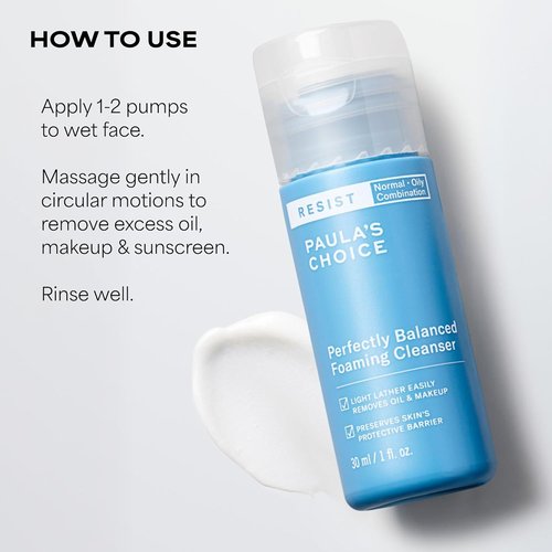 Paula's Choice RESIST Foaming Facial Cleanser - Anti-Aging Face Wash with Hyaluronic Acid & Aloe for Oily Skin