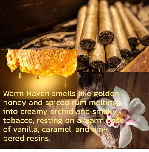 Liliya's Aroma Warm Haven Eau de Parfum - Luxurious Honey, Cinnamon & Vanilla Scent | 3.4 Fl Oz