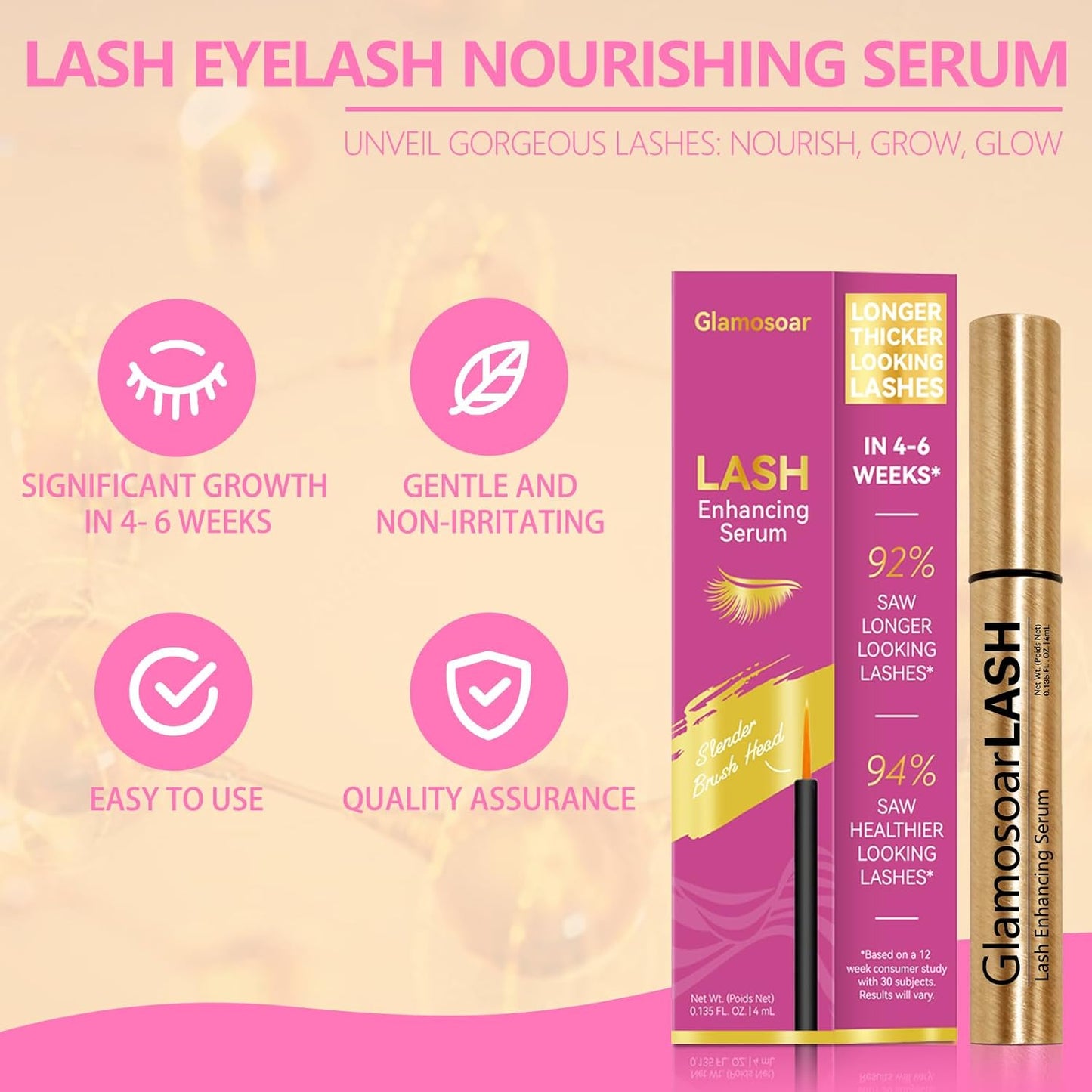 Skiennix Eyelash Growth Serum - Enhance Fuller, Longer, Stronger Lashes | 4ml