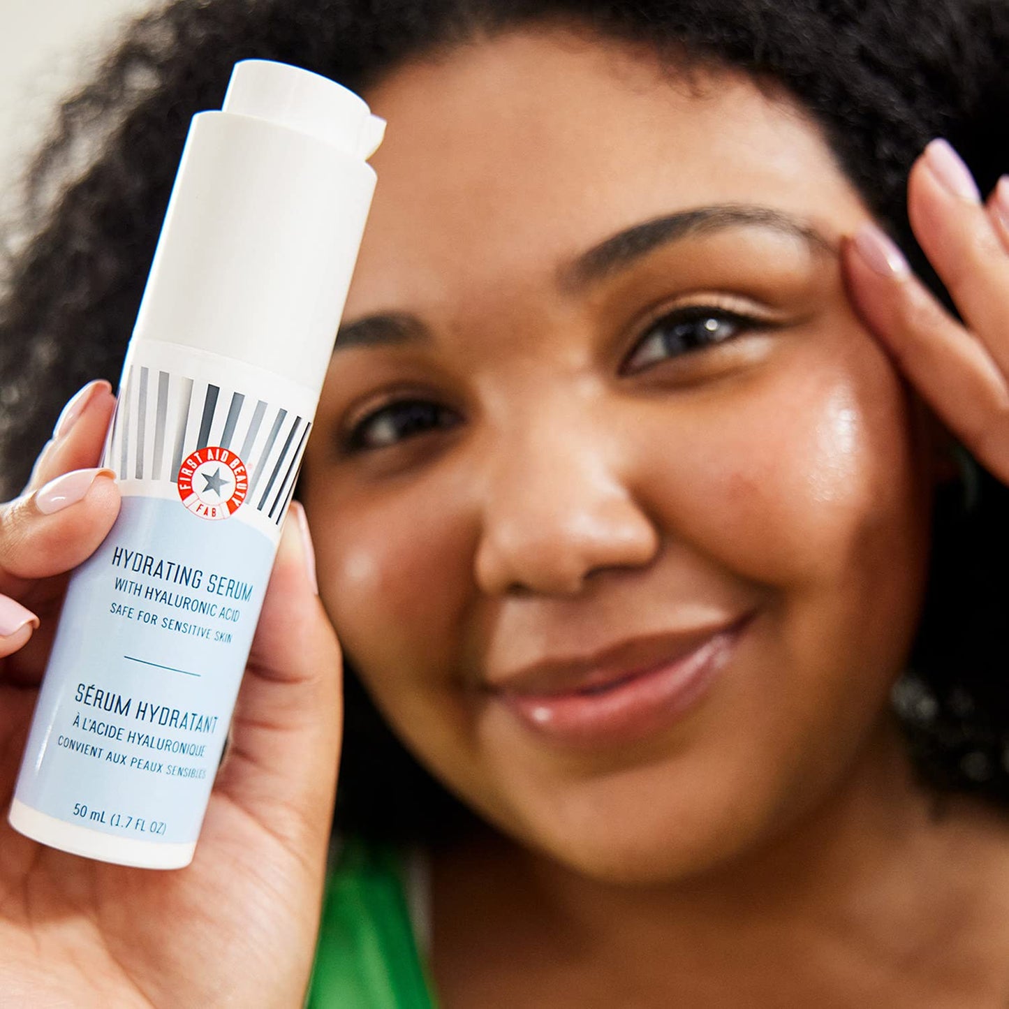 First Aid Beauty - Hydrating Serum with Hyaluronic Acid & Squalane | 24-Hour Moisture for Sensitive Skin, 1.7 oz