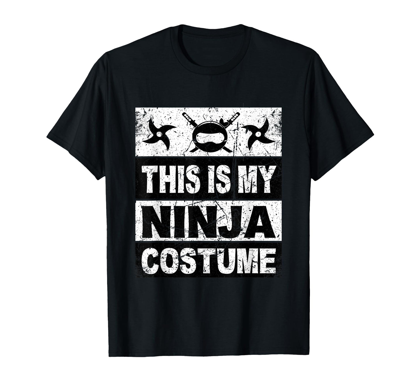 Retro Ninja Costume Shirt Halloween For Boy Kids Men T-Shirt