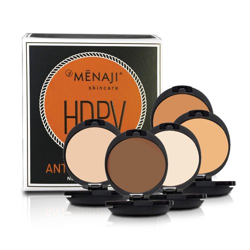 MËNAJI Anti-Shine Powder (HDPV) - Anti-Shine Face Make-Up for Men - Undetectable Full Coverage - Natural Looking Makeup - Mens Makeup - Mens Concealer- Mens Cosmetics - Contains Vitamin C & E - Bronze