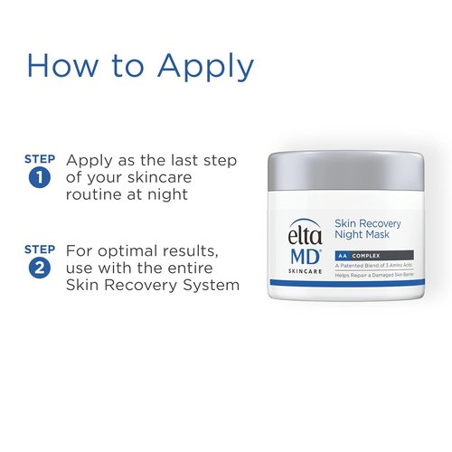 EltaMD Skin Recovery Overnight Face Mask - Moisturizing Night Cream for Sensitive Skin | 1.7 oz Jar
