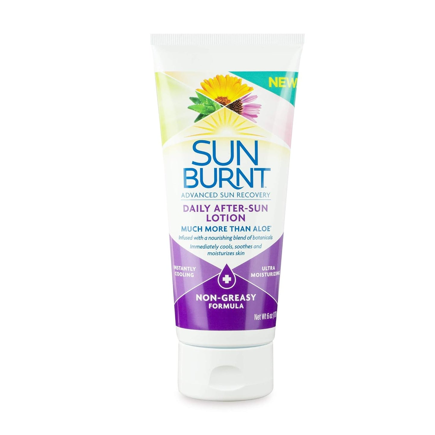 Sunburnt Advanced After-Sun Lotion - Soothing Relief for Sun-Damaged Skin | 6 Ounce