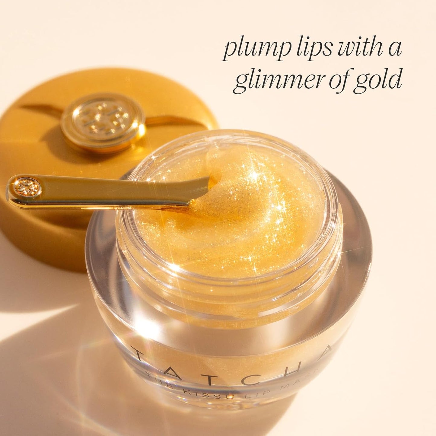 TATCHA The Kissu Gold Leaf Lip Mask - Limited-Edition Shimmery Treatment for Plump, Soft Lips