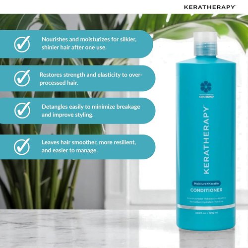 Keratherapy Moisture Conditioner - Hydrating & Moisturizing Formula for Dry Hair | 33.8 fl. oz.