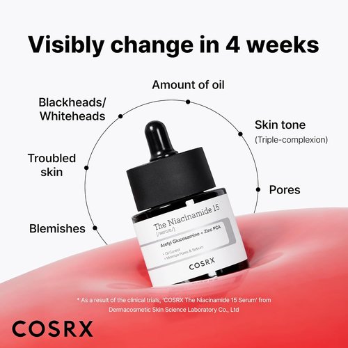 COSRX 15% Niacinamide Face Serum - Pore Minimizer for Even Skin Tone | 0.67 fl oz Korean Skincare