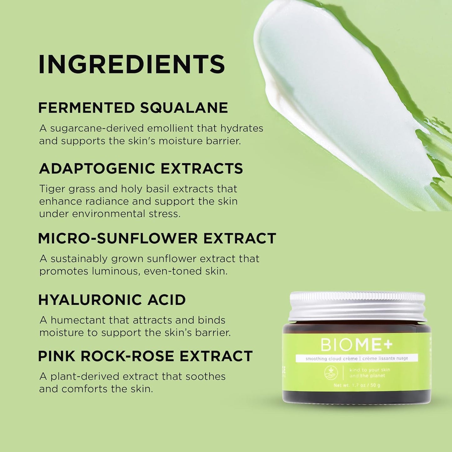 IMAGE Skincare BIOME+ Smoothing Cloud Crème - Microbiome Friendly Night Cream for Enhanced Skin Hydration