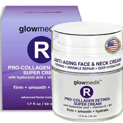 Regine Switzerland Anti-Aging Face Cream - Retinol & Hyaluronic Acid | Pro-Collagen Night Moisturizer for Fine Lines & Wrinkles - 1.7 fl oz
