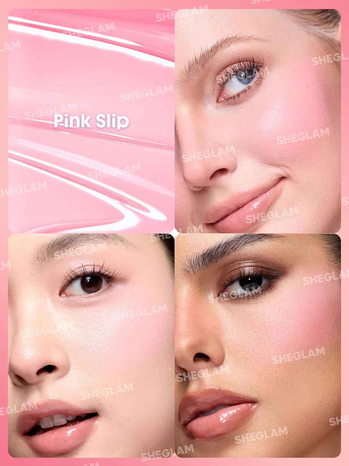 SheGlam Color Bloom Liquid Blush | Vibrant Pink Slip for Flawless Cheeks