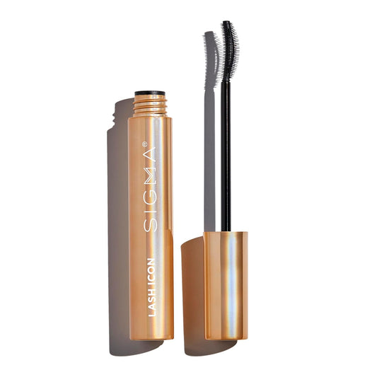 Sigma Beauty Lash Icon Mascara - Lengthening & Volumizing, Smudge Resistant, Curved Wand, Black