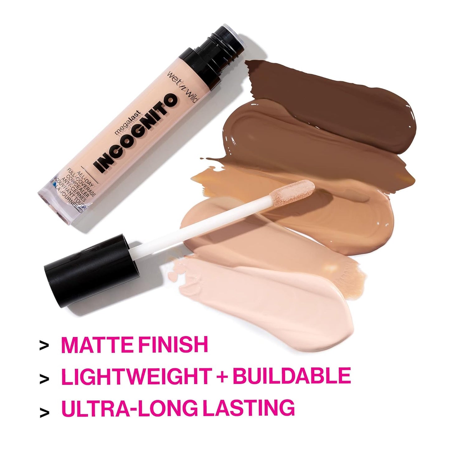 Wet n Wild Mega Last Concealer - All-Day Full Coverage in Fair | 0.18 Ounce