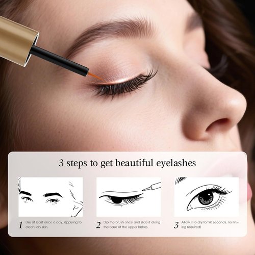 DECENTNESS Eyelash Growth Serum - Boost Longer, Fuller, Thicker Lashes | Vegan & Cruelty-Free, 0.1 fl. oz.