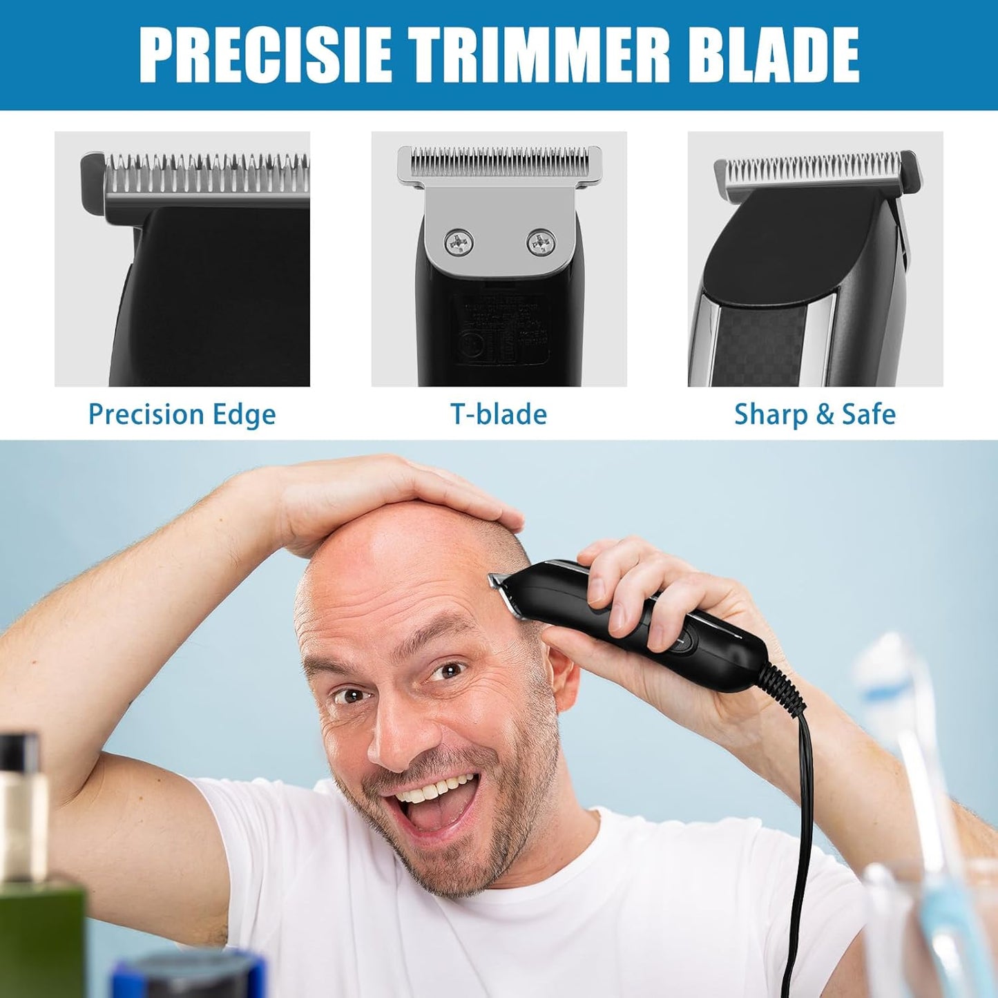 Wahl 02144 Replacement Detachable T Blade - Japanese Stainless Steel 40mm Compatible with Trimmers