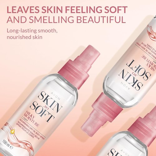 AVON Skin So Soft Argan Body Oil - Hydrating Dry Oil Spray for Glowing Skin | 150ML (2-Pack)