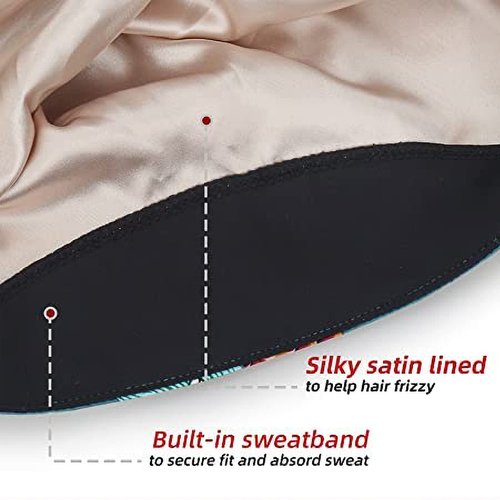 ABAMERICA Ponytail Scrub Caps for Women Surgical Caps Nurse Hat with Functional Ponytail Holder for Long Hair, Single or Satin-Lined