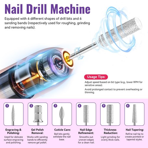 PHOENIXY 63 Pcs Gel Nail Polish Kit with U V Light and Drill, 45 Colors Gel Nail Polish with 5 Pcs Base Top Coat Manicure Starter Nail Polish Set Valentine Gifts for Women