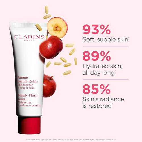 Clarins Beauty Flash Balm - 3-In-1 Hydrating Face Mask & Primer | Moisturizes, Brightens & Tightens