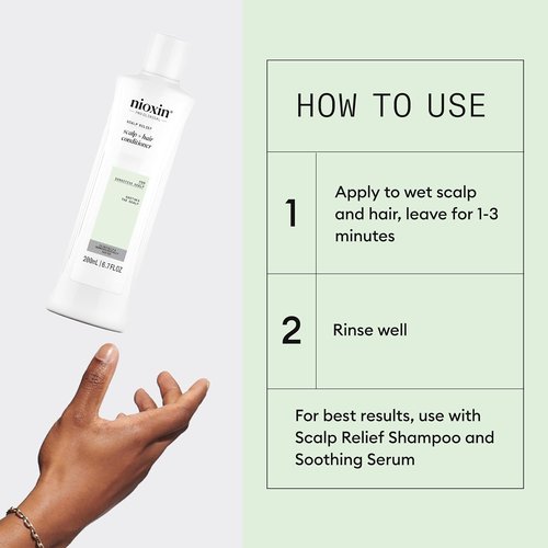 Nioxin Scalp Relief Hair Conditioner - Soothes & Hydrates Sensitive Scalps | Aloe Vera & Vitamin E Infused