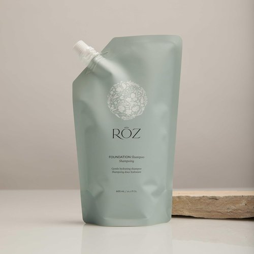 RŌZ Foundation Shampoo Refill - Hydrating & Balancing | BPA-Free Pouch | Vegan & Color-Safe, Silicone-Free