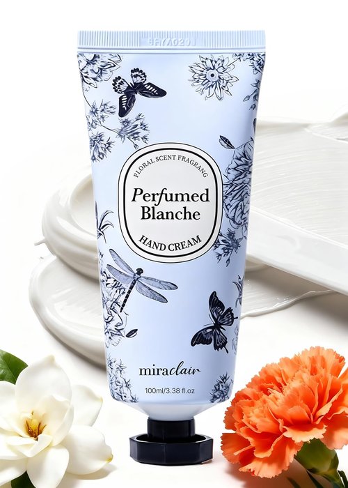 Perfurmed Blanche Hand Cream - Nourishing Moisturizer for Dry, Cracked Hands | Travel-Sized 3.38oz