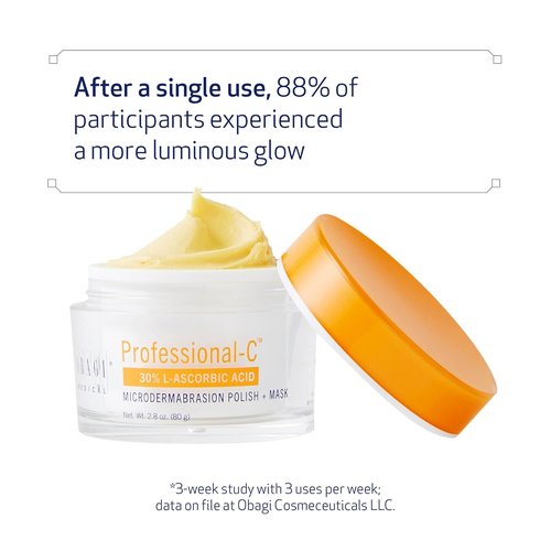 Obagi Professional-C Microdermabrasion Polish & Mask - Exfoliating Vitamin C Face Treatment - 2.8 oz