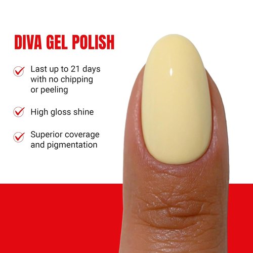 DND Gel Polish Set - Coquette Collection | UV/LED Gel & Air Dry Nail Lacquer Duo - 082 Sunny Delight, 0.5 Fl Oz