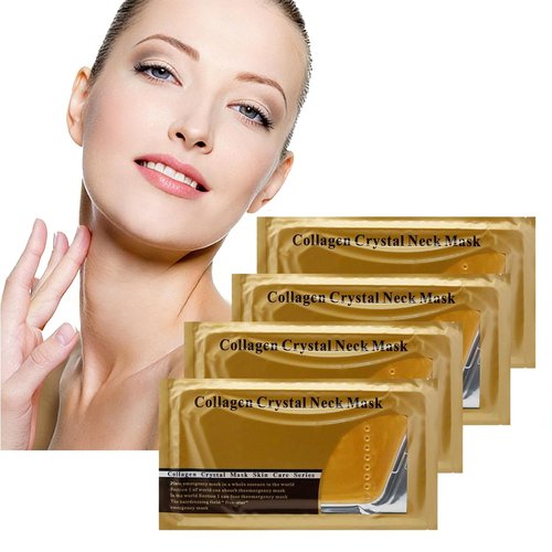 Korean Bio-Collagen Necklift Mask - Hydrating & Firming Silicone Patches for Youthful Neck (2 Pack)