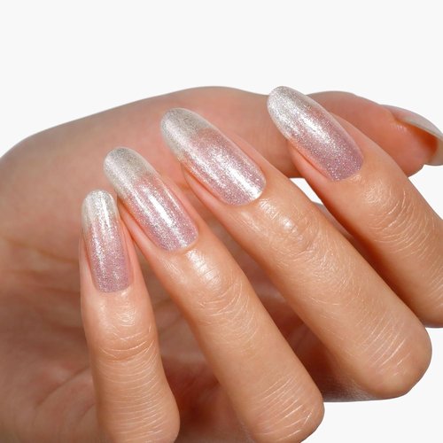 LONDONTOWN Shimmer Nail Highlighter - Iridescent Finish Nail Polish Treatment | Vegan & Cruelty-Free, Mirror Ball - 0.40 fl oz