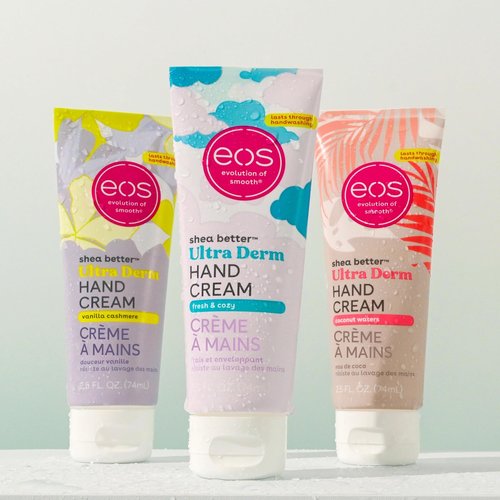 eos Shea Better Hand Cream – Fresh & Cozy, Hand Lotion, Hand Lotion for Dry Skin, Hydrating, Shea Butter, Dry Skin Relief, Travel Size, 2.5 oz