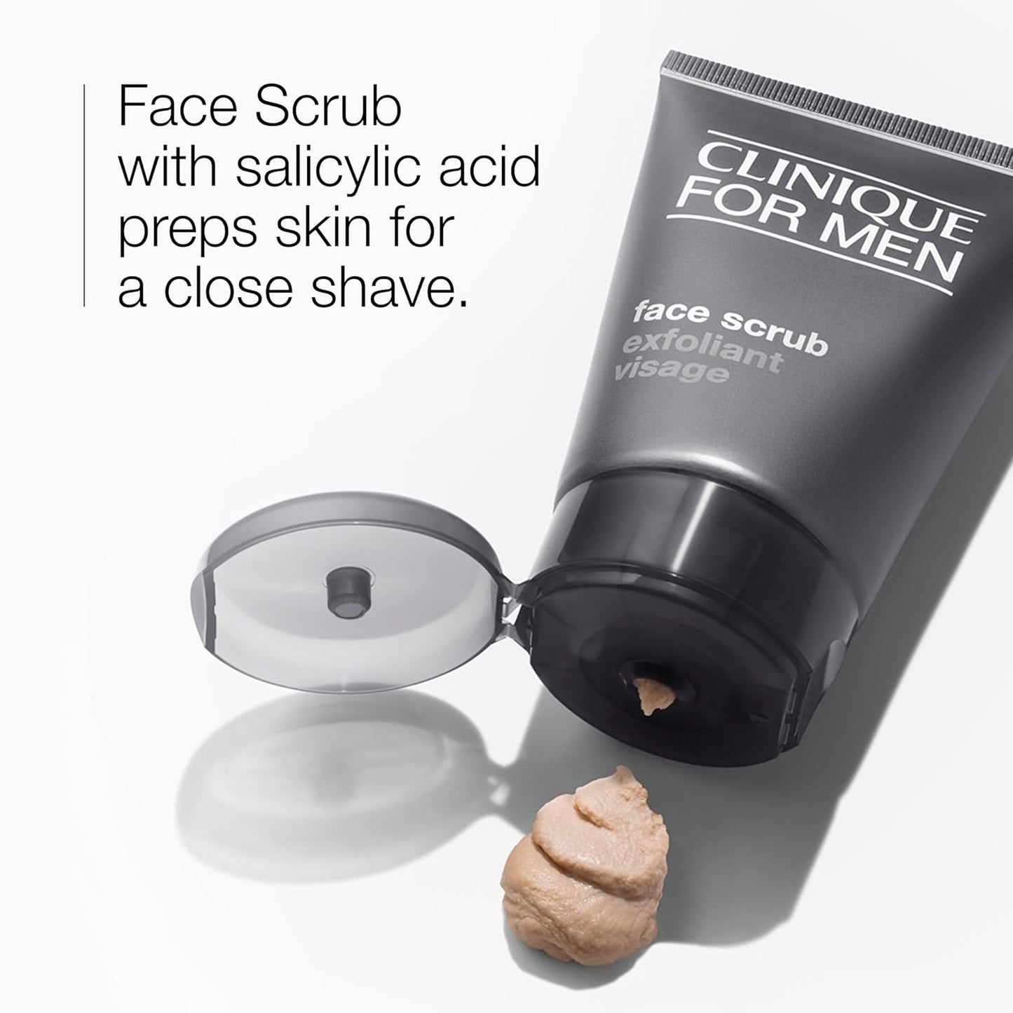 Clinique For Men Exfoliating Face Scrub - Gentle Daily Cleanser With Salicylic Acid | 3.4 Fl Oz