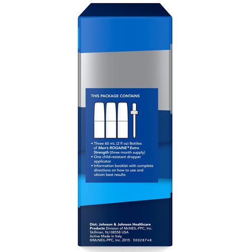 Rogaine Mens Regrowth Extra Strength 5% Unscented 3 Month Supply