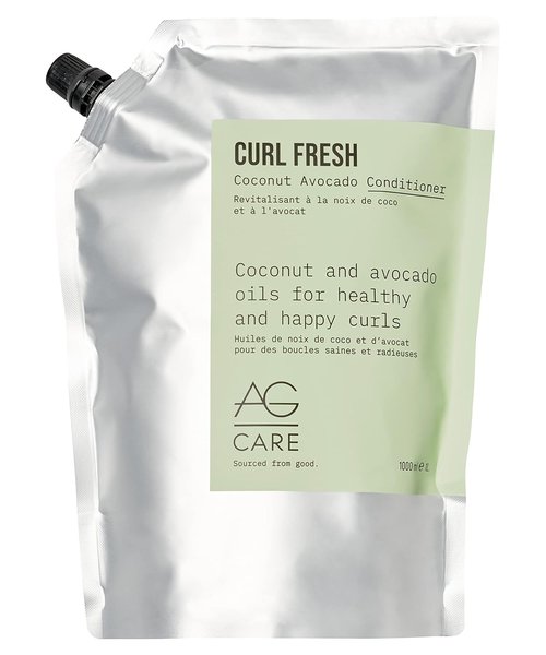 AG Care Curl Fresh Coconut Avocado Conditioner - Nourishing Formula for Curly Hair | 33.8 Fl Oz