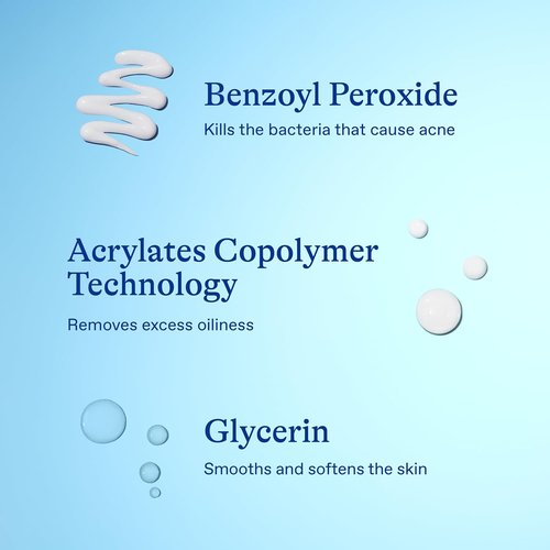 Differin Acne Spot Treatment - Maximum Strength 10% Benzoyl Peroxide | Fast-Acting 1 oz Solution