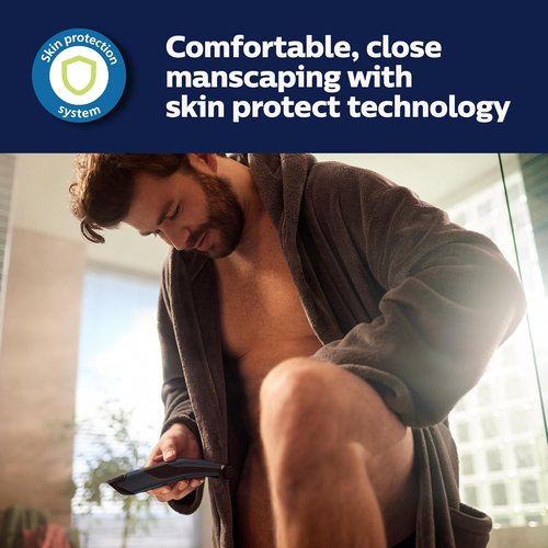 Philips Norelco Bodygroom 7000 - Showerproof Body Trimmer for Men | Precise Grooming, 80 Min Runtime
