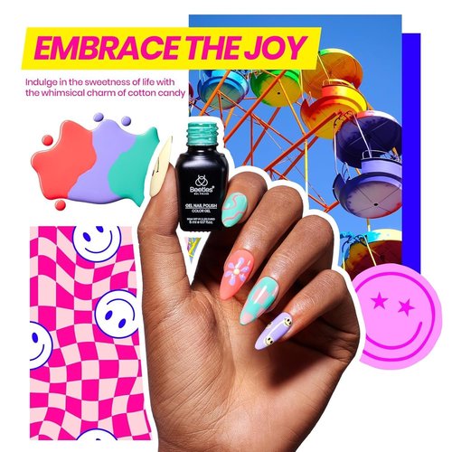 Beetles Gel Nail Polish Kit with U V Light, 68 Pcs Gel Nail Kit 35 Colors Emotional Spectrum with Base Matte&Glossy Top Coat Soak Off Nails Supplies Manicure Set Home Salon Gifts for Women Teen Girl