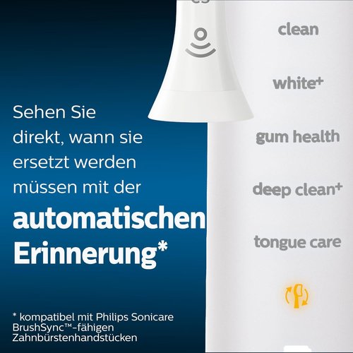 Philips Sonicare Sonic Toothbrush Heads - Optimal White 4-Pack for Superior Whitening (Model HX6064/10)