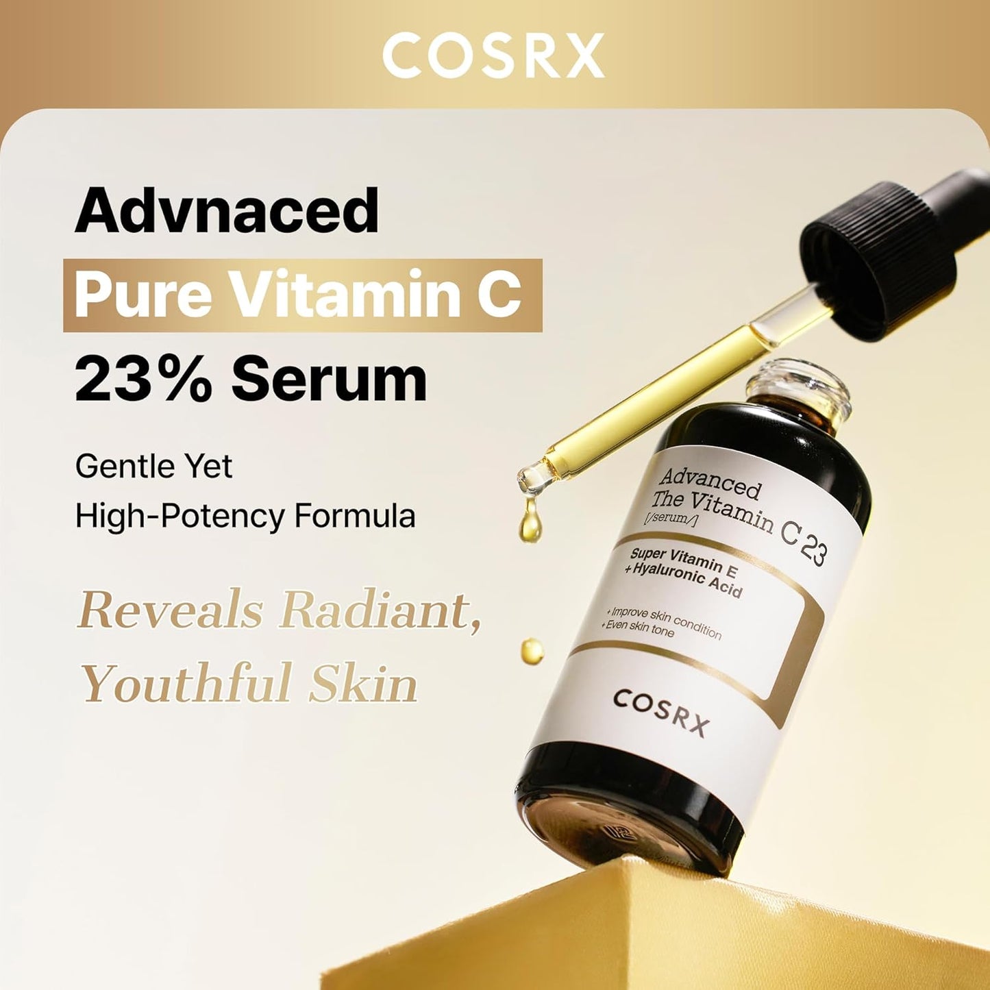 COSRX Advanced Pure Vitamin C 23% Serum - Brightening & Anti-Aging with Vitamin E & Glutathione | 0.7oz