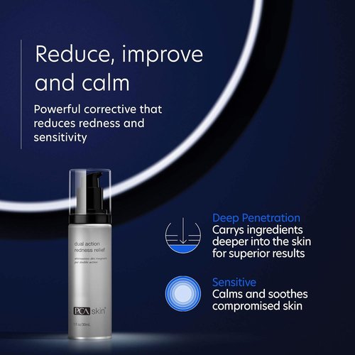 PCA SKIN Dual Action Redness Relief Serum - Soothes Redness & Inflammation with OmniSome Technology | 1 oz
