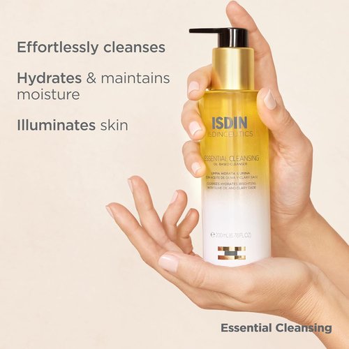 ISDIN Isdinceutics Essential Cleansing Oil - Radiant Skin Facial Cleanser, 6.76 FL OZ
