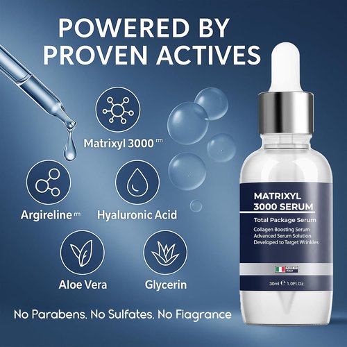 Matrixyl 3000 Serum - Anti-Aging & Hydrating Formula with Hyaluronic Acid | 30ml Deep Wrinkle Repair