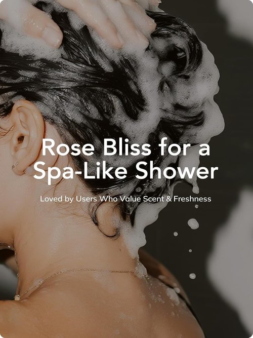 Kustie Rose Shampoo - Volumizing & Oil Control with Rose Oil & Hyaluronic Acid | 16.9 fl oz