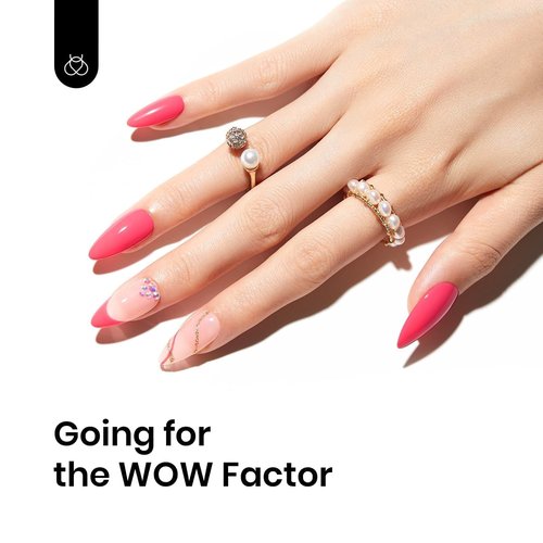 Beetles Pink Gel Polish - Strawberry Cocktail 15ML/0.51Fl Oz, Light Pink Gel Nail Polish, Soak Off UV LED Lamp Nail Art, Long-Lasting Manicure Salon DIY Home Spring Nails - Gifts for Her
