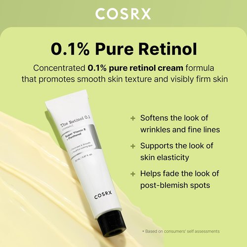 COSRX Retinol 0.1% Cream - Anti-Aging Eye & Neck Treatment for Firm Skin | 0.67 Oz