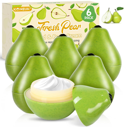Skiennix 6 Pack Moisturizing Hand Cream Set - Nourishing Lotion for Dry Hands | 1.06 Oz (Pear)