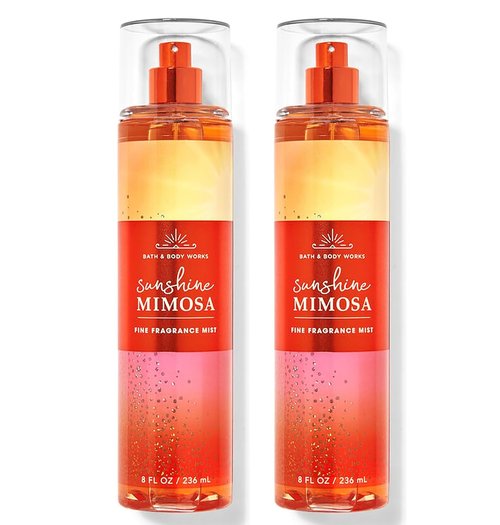 Bath & Body Works Sunshine Mimosa Body Mist Gift Set - 8 Oz | Refreshing Fragrance Duo