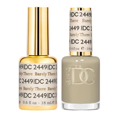 DND DC Gel Polish Set - Sheer Collection | Chip-Free UV Gel & Air Dry Nail Lacquer Duo, 0.5 Fl Oz Each
